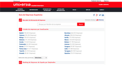 Desktop Screenshot of guiaempresas.universia.es