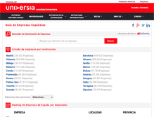 Tablet Screenshot of guiaempresas.universia.es