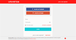 Desktop Screenshot of login.universia.net