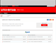 Tablet Screenshot of ensayos.universia.cl