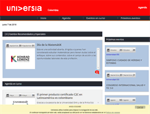 Tablet Screenshot of encuentros.universia.net