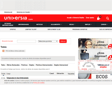 Tablet Screenshot of emplea.universia.es