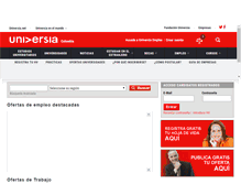 Tablet Screenshot of empleos.universia.net.co