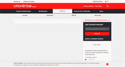 Desktop Screenshot of noticias.universia.ad