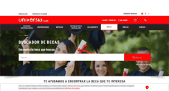 Desktop Screenshot of becas.universia.net