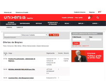 Tablet Screenshot of empleo.universia.com.ar