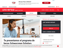 Tablet Screenshot of noticias.universia.com.do