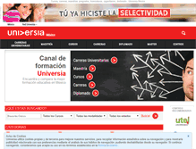 Tablet Screenshot of cursos.universia.net.mx