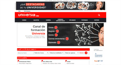 Desktop Screenshot of cursos.universia.cl