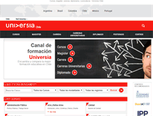 Tablet Screenshot of cursos.universia.cl